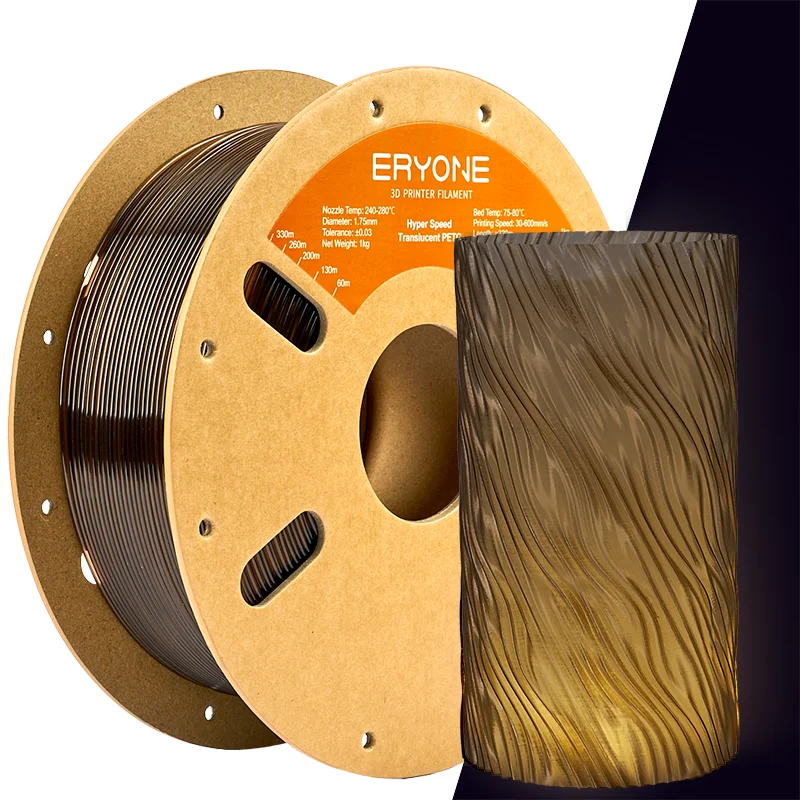 ERYONE 1KG PETG Standard/Hyper Speed PETG Serie 1,75mm, 3D-Drucker Hochleistungs-Filament, Einfach zu Drucken, Mehrere Farben Verfügbar