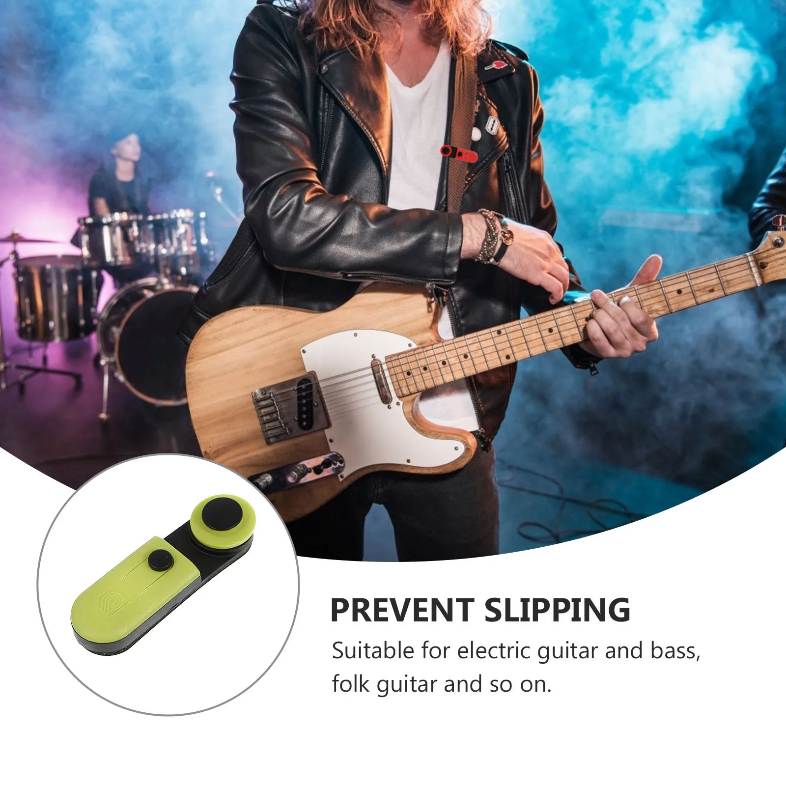 

Strap Lock Non slip Plastic Buckle Fixator Instrument Belt Safe Anti skid Bass Parts Accessories Strap Locks Suitable Electric