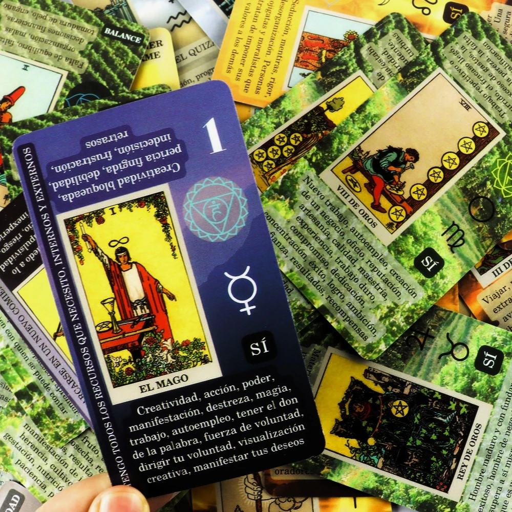 سطح التارو المائل باللغة الإسبانية