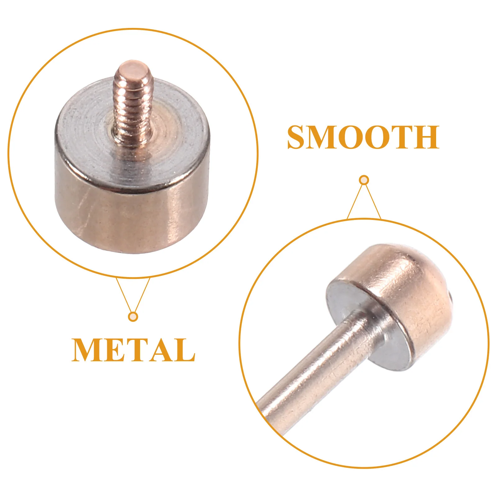 

2pcs Spring Bar For 18Mm Inner Diameter Rose Gold Screw-In Repair Tool Strap Link Rod Watch Tube Watch Screw Rods Table