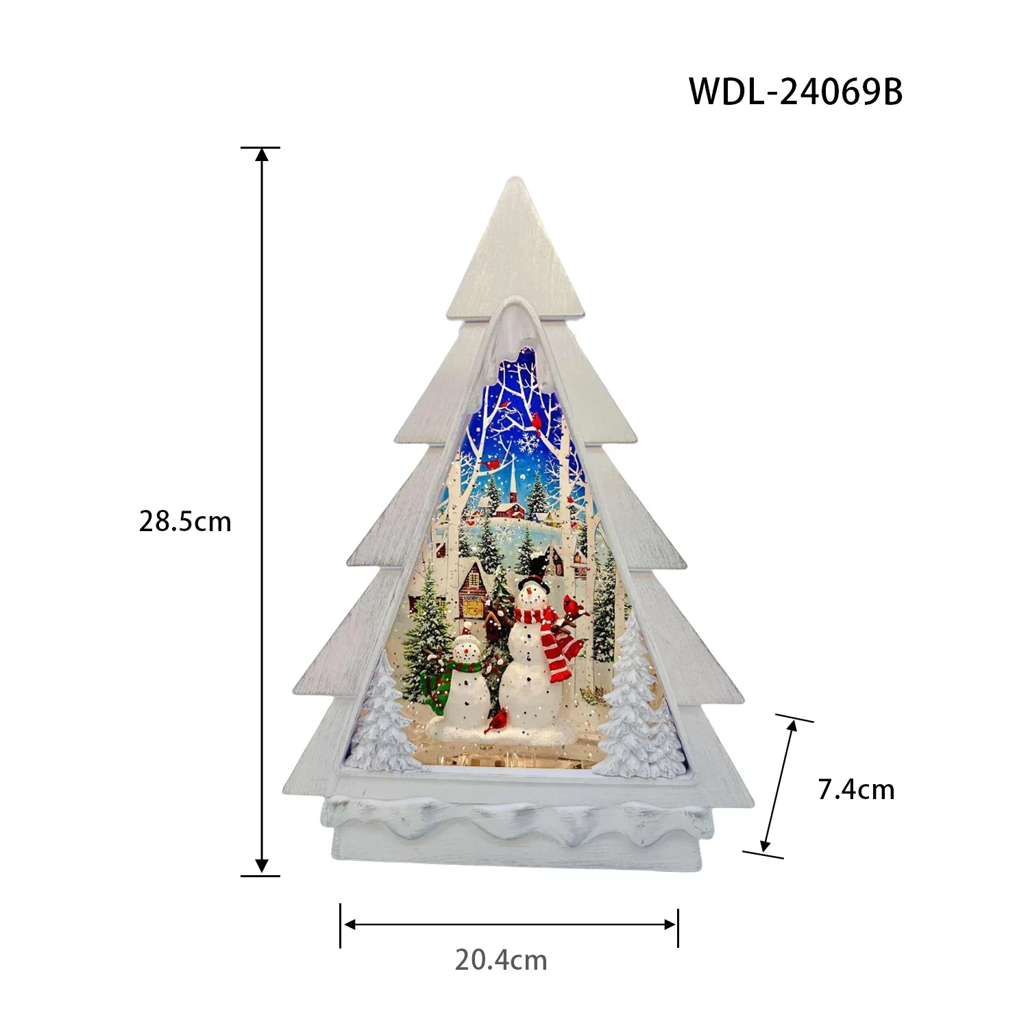 Factory Newly Design LED Lighted Lantern Ornament for Indoor Christmas Decorations Xmas New Year Holiday Gifts