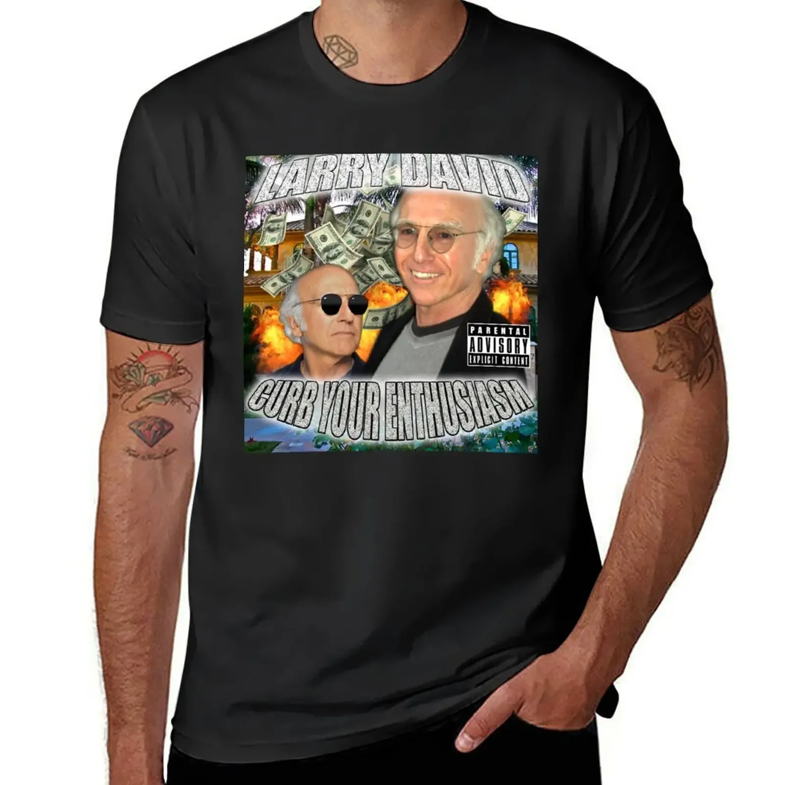 

LARRY DAVID T-Shirt customs kawaii clothes animal prinfor boys customs design your own men workout shirt