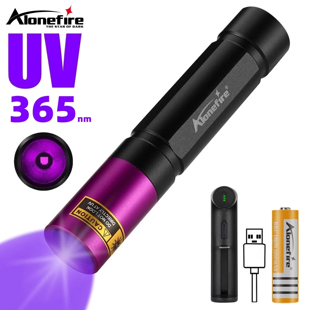 365nm UV Flashlight Blacklight Ultra Violet Torch Nail lamp Pet Stain Leakage Marker Ore Money Scorpion Detection lights SV011