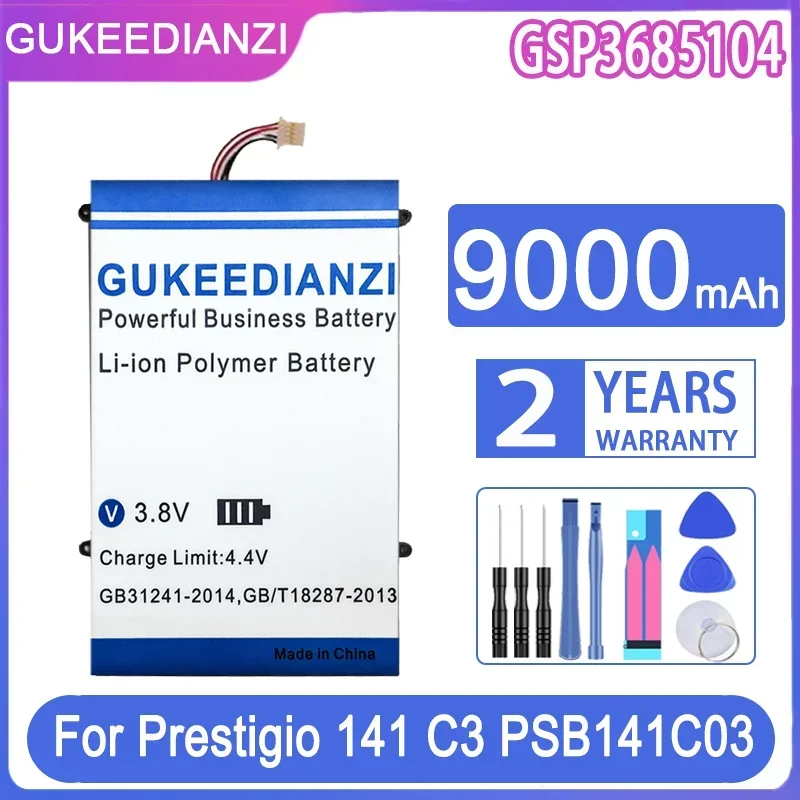 Battery GSP3685104 9000mAh For Prestigio Smartbook 141 C3 PSB141C03 PSB141C03BFH_DG PSB141C03BGH_DG Mobile Phone Batteries