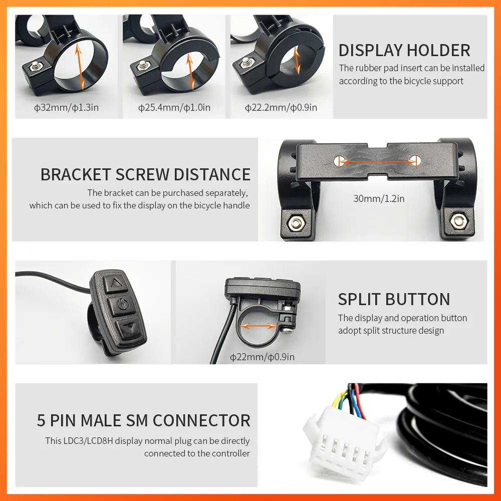 KUNTENG regolatore per bicicletta elettrica tensione 60V 72V 90V 50A 1500W con LCD3 72V per accessori Kit di conversione Ebike