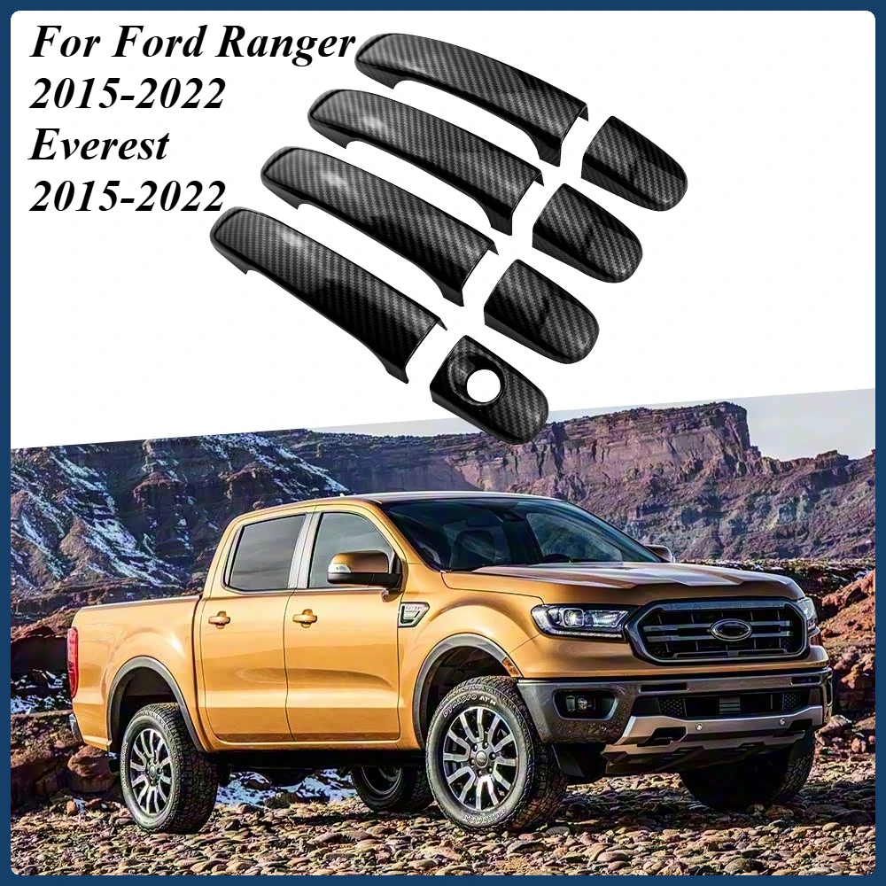 

Для Ford Ranger 2015-2022 Everest 2015-2022 внешняя дверная ручка крышка защитная накладка наклейка дверная ручка аксессуары
