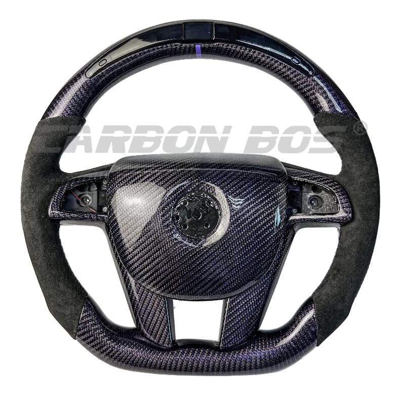 

Карбоновый руль Bos, фиолетовый карбон со светодиодом для Commodore HSV Pontiac G8 VF VE, автомобильный руль, настраиваемый Caprics WM