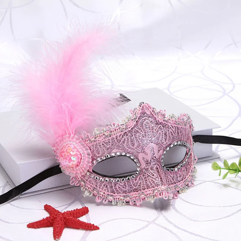 Women Lace Masquerade Face Mask Cosplay Party Props Costume Halloween Masquerade Mask Nightclub Queen Sexy Eye Mask