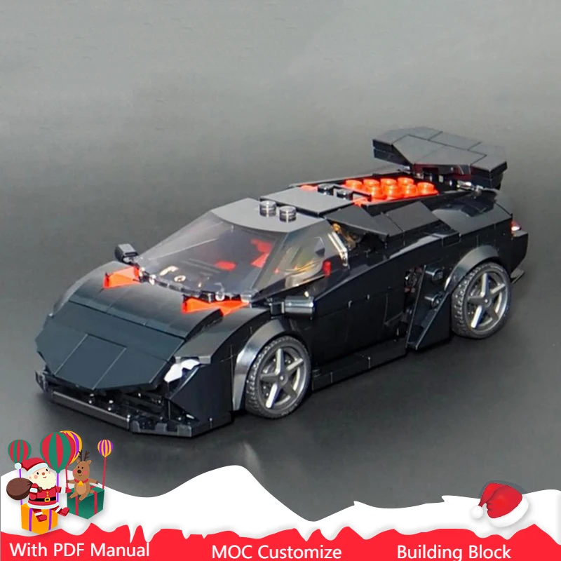 

Популярные 388 шт., модель суперкара Moc Racing, строительные блоки, индивидуальная модель игрушки, сборные кирпичи для взрослых, подарки на Рождество и день рождения