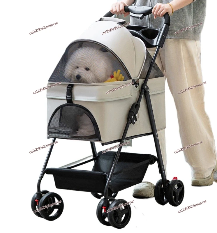 

Pet cart Lightweight foldable out dog cat small dog pet cart