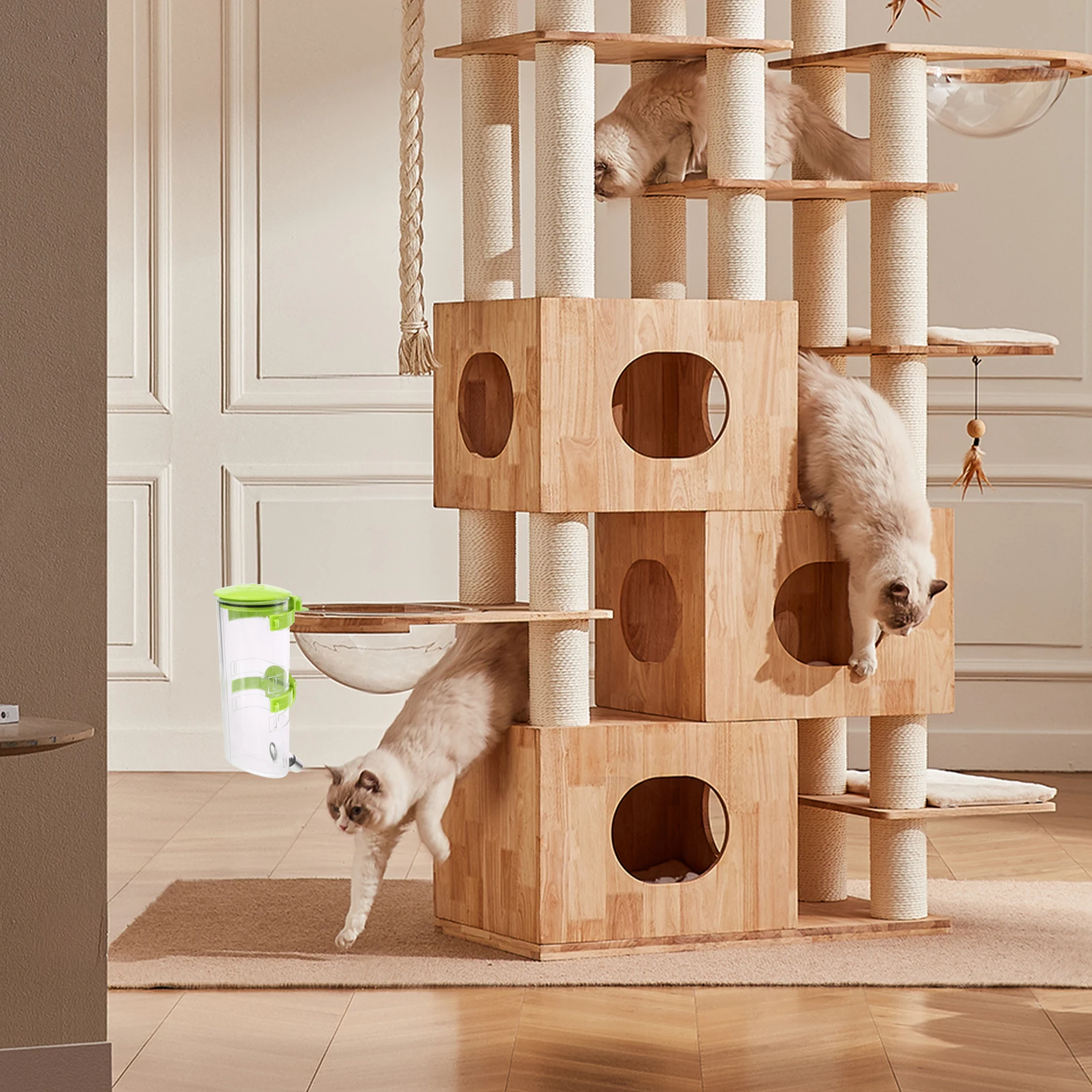 

Hanging For Dog Cat Hamster Small Pets Cage Dispenser Feeder Durable Easy Fix Hook Design No Spill Pet Supplies Pet Feeders Dog