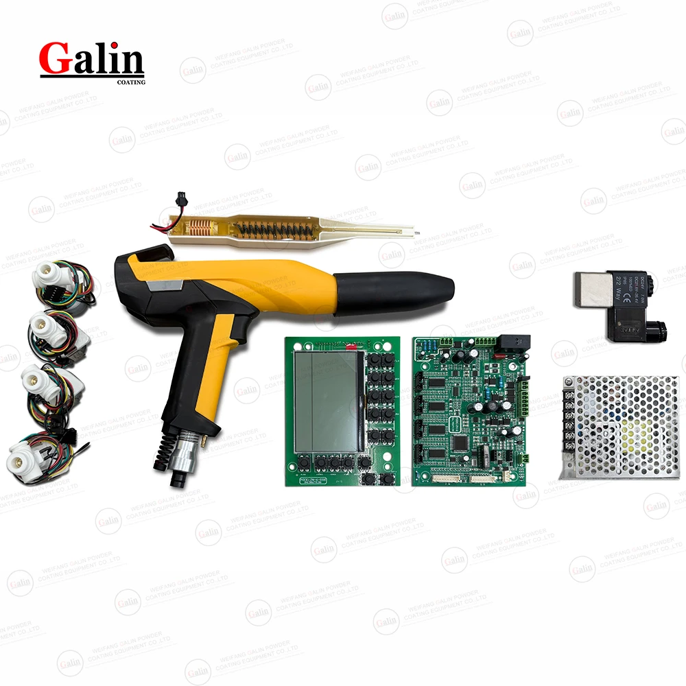 

Интеллектуальная комбинированная система порошкового покрытия Galin LCD — печатная плата ЖК-дисплея + порошковое покрытие с каскадом + пропорциональный клапан