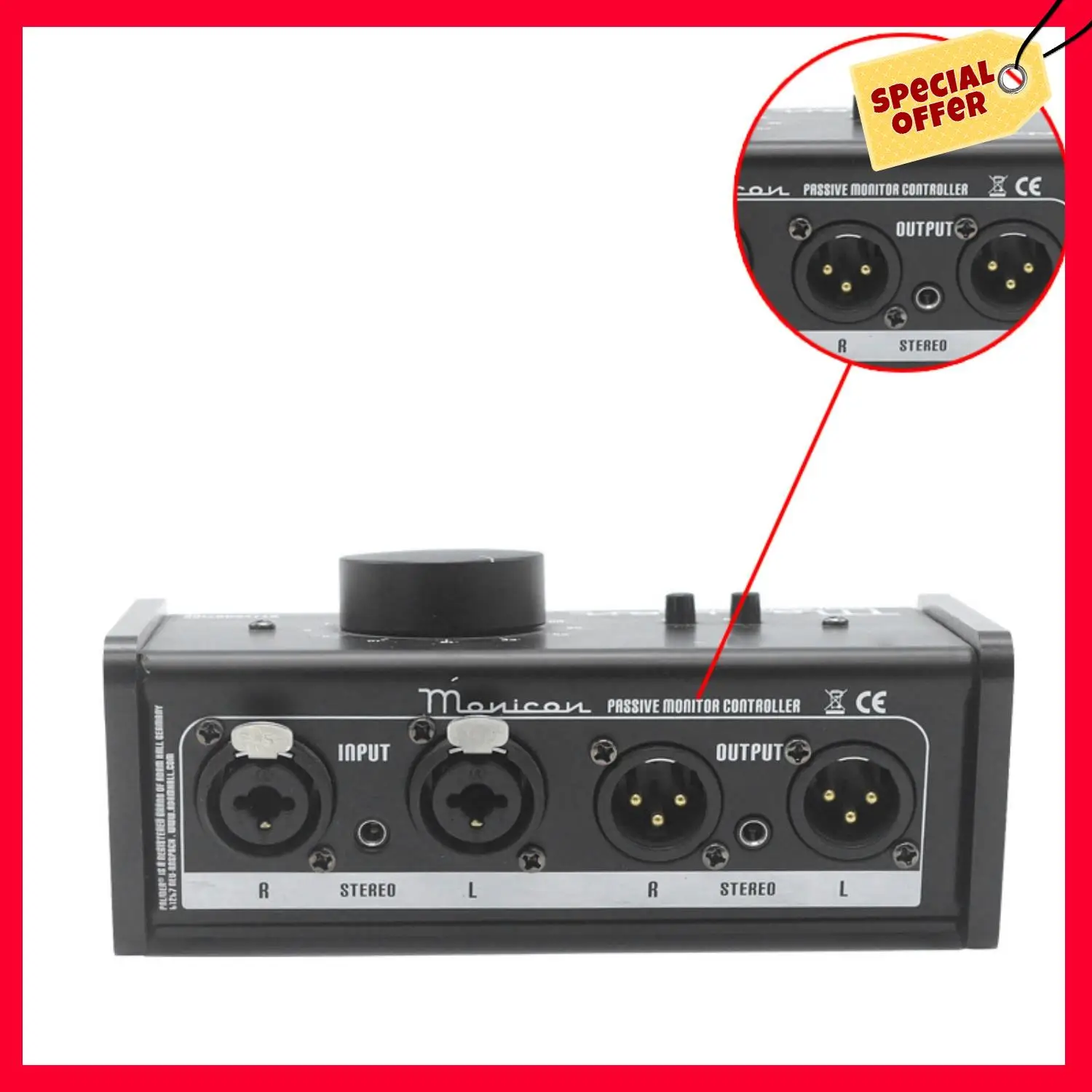 

-A25M 3.5Mm Stereo Coaxial Input MT2 Passive Passive Monitor Controller