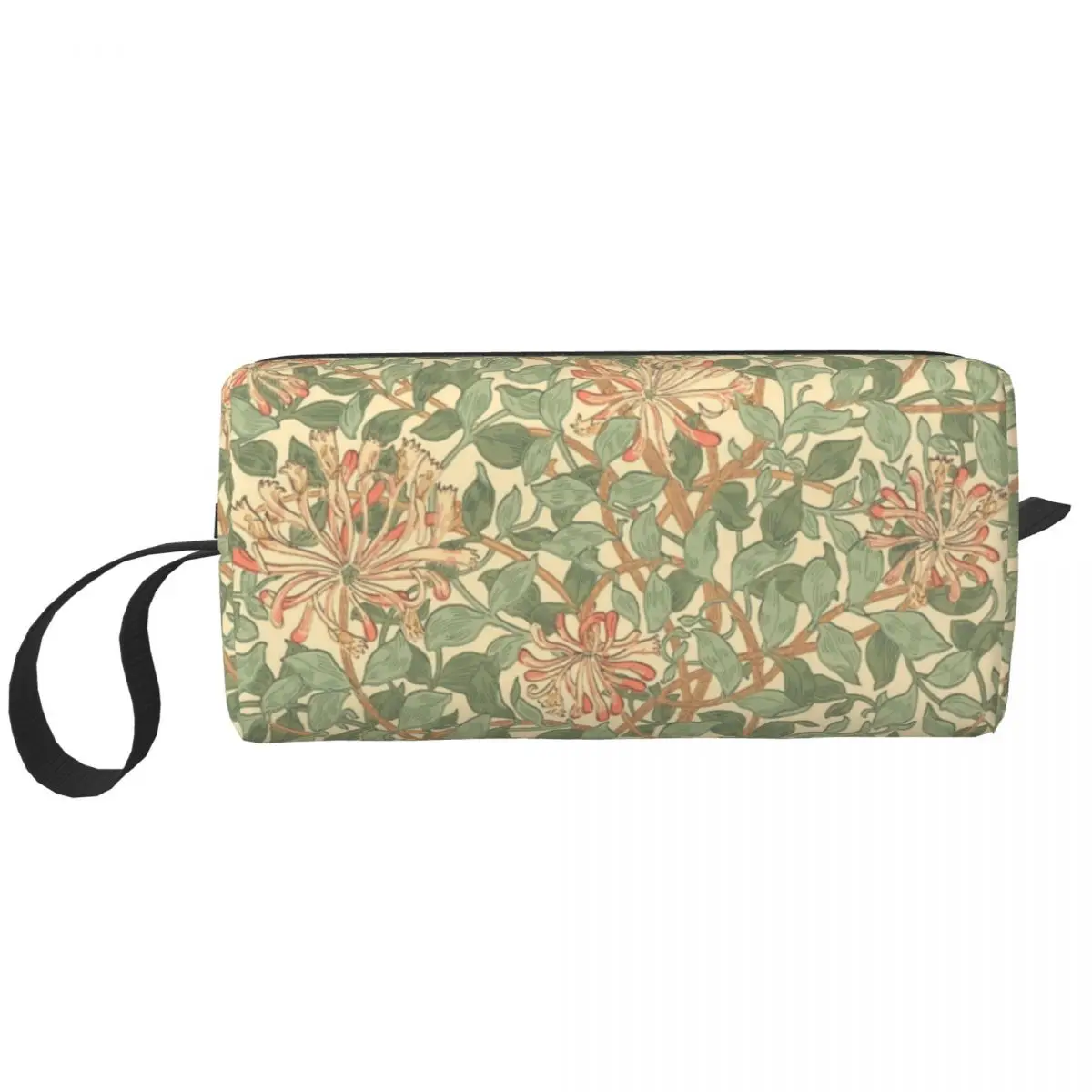 William Morris Honeysuckle Makeup Bag Cosmetic Organizer Dopp Kit Toiletry Cosmetic Bag for Women Beauty Travel Pencil Case