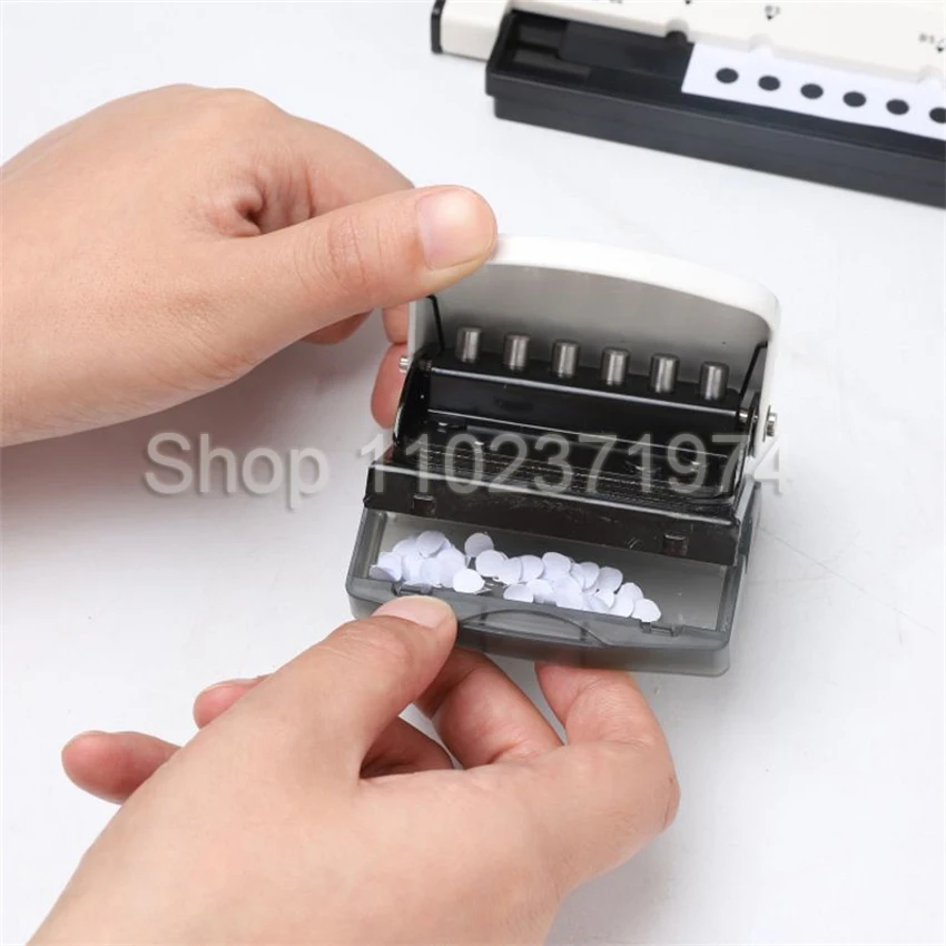 Multi-functional A4 paper 30-hole porous puncher B5 26-hole A5 20-hole binding clip loose-leaf puncher 7 colors