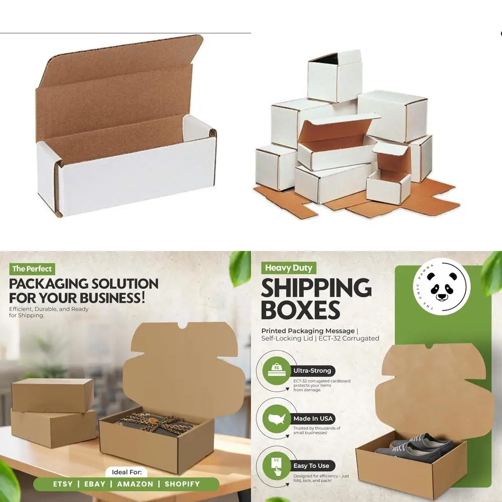 Складные почтовые консервы из белого гофрированного картона — транспортировочные коробки 6x2x2 для безопасной упаковки, почтовой отправки, перемещения, хранения и органайзера