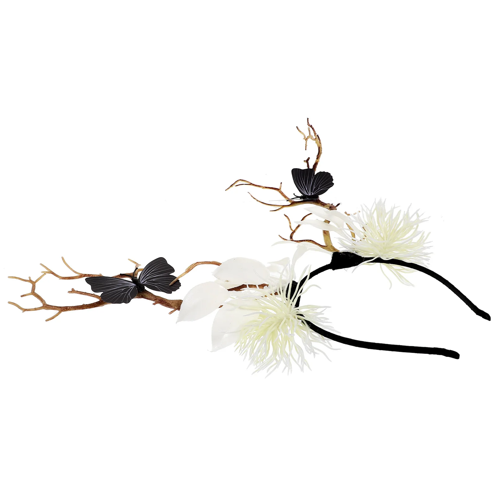 

Branch Black Butterfly Headband Halloween Hair Band Cosplay Headdress Party Headbands For Adults Costume Accessories