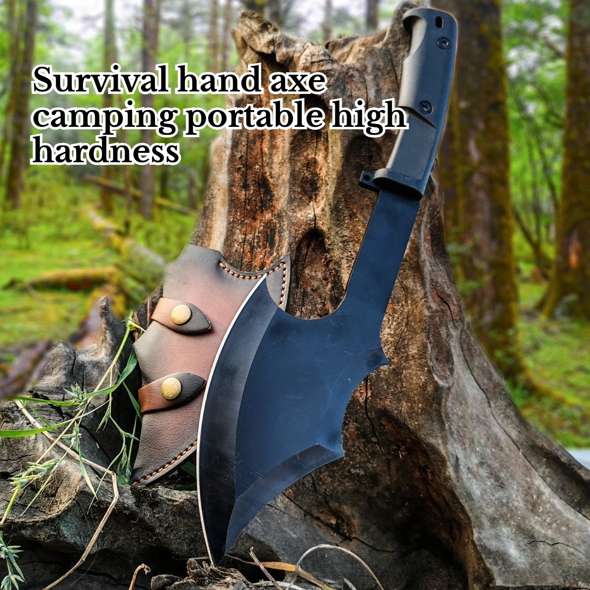 

High Hardness Outdoor Survival Tactics Hand Axe Camping Portable Portable Self-defense Survival Chopping Firewood Equipment