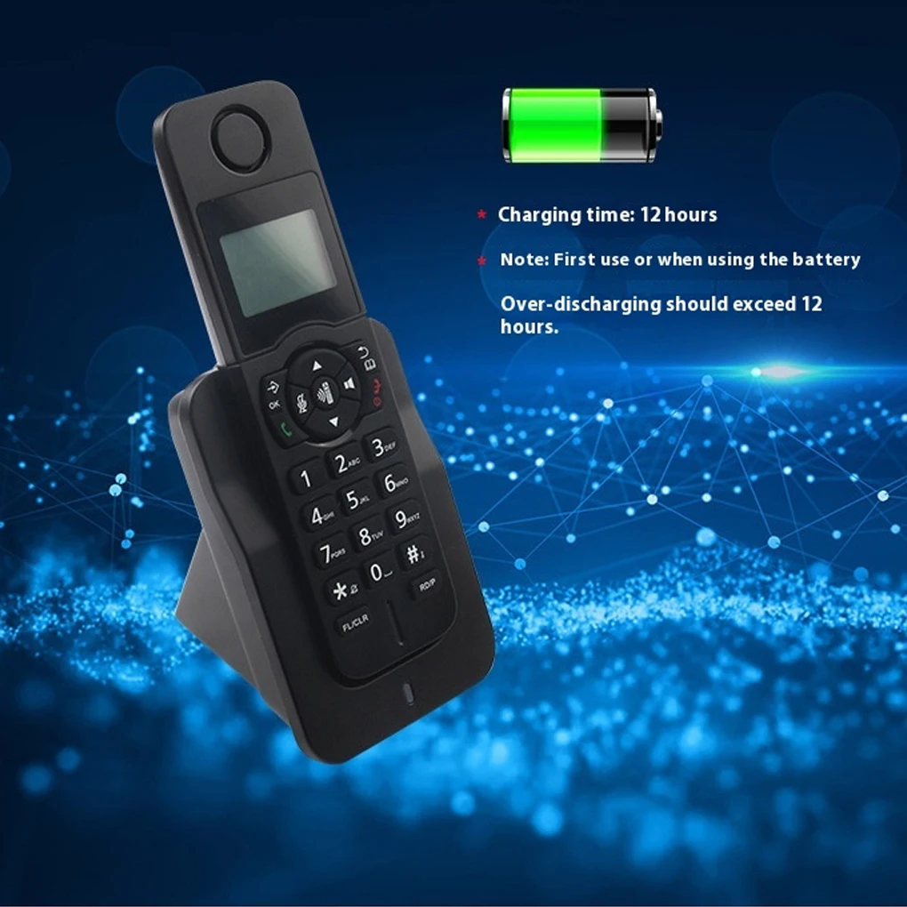 Cordless Phone System Hands-free Calls Intercom Conference Call No Fixed Phone Line Required for Home Hotel Restaurant EU Plug