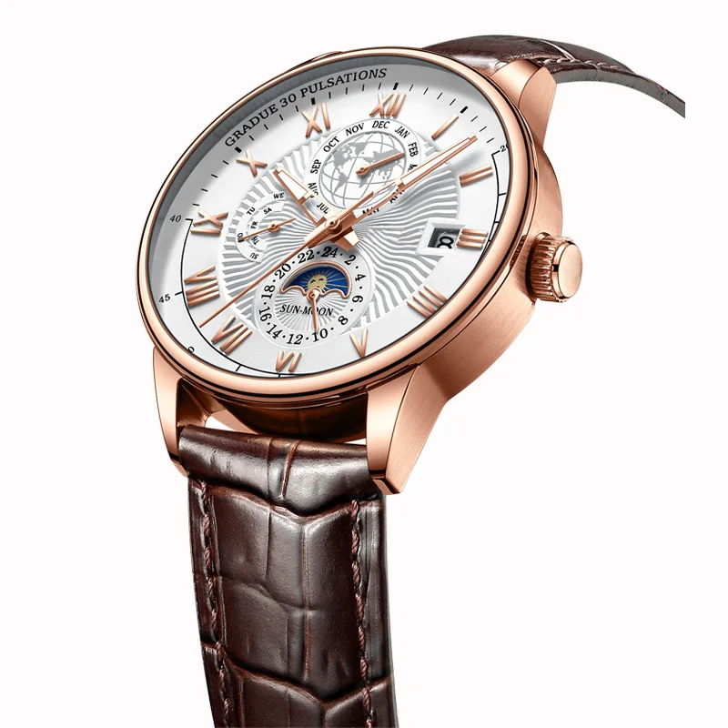 

Men Mechanical Wristwatches Watch For Men Business Belt Watches Men's Watches Genuine Waterproof Brand Watches Men's Watches