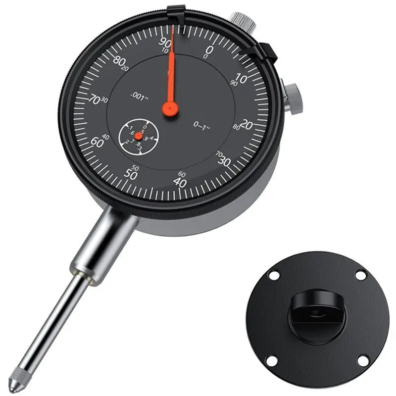 

【HAPPY】Индикаторный часовой индикатор 1 дюйм/0,001 дюйма, полностью металлическая конструкция, высокоточный измерительный инструмент для токарного станка, настольной пилы, мастерской