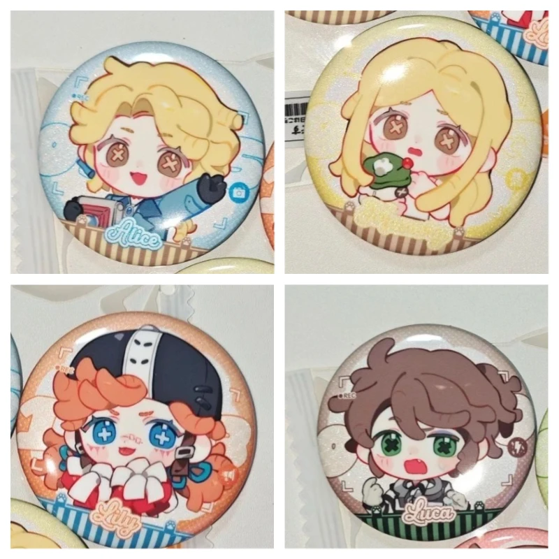 Identity V Game Peripheral Badge Reporter Little Girl Cheerleader Prisoner Mercenary Bag Clothing Jewelry Gift Decor Accessories