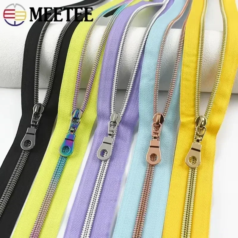 1-4Meters 5# Nylon Zippers Tape By Meter for Sewing Bag Zipper Slider Garment Closure Zip Shoes Zips Repair Kit DIY Accessories