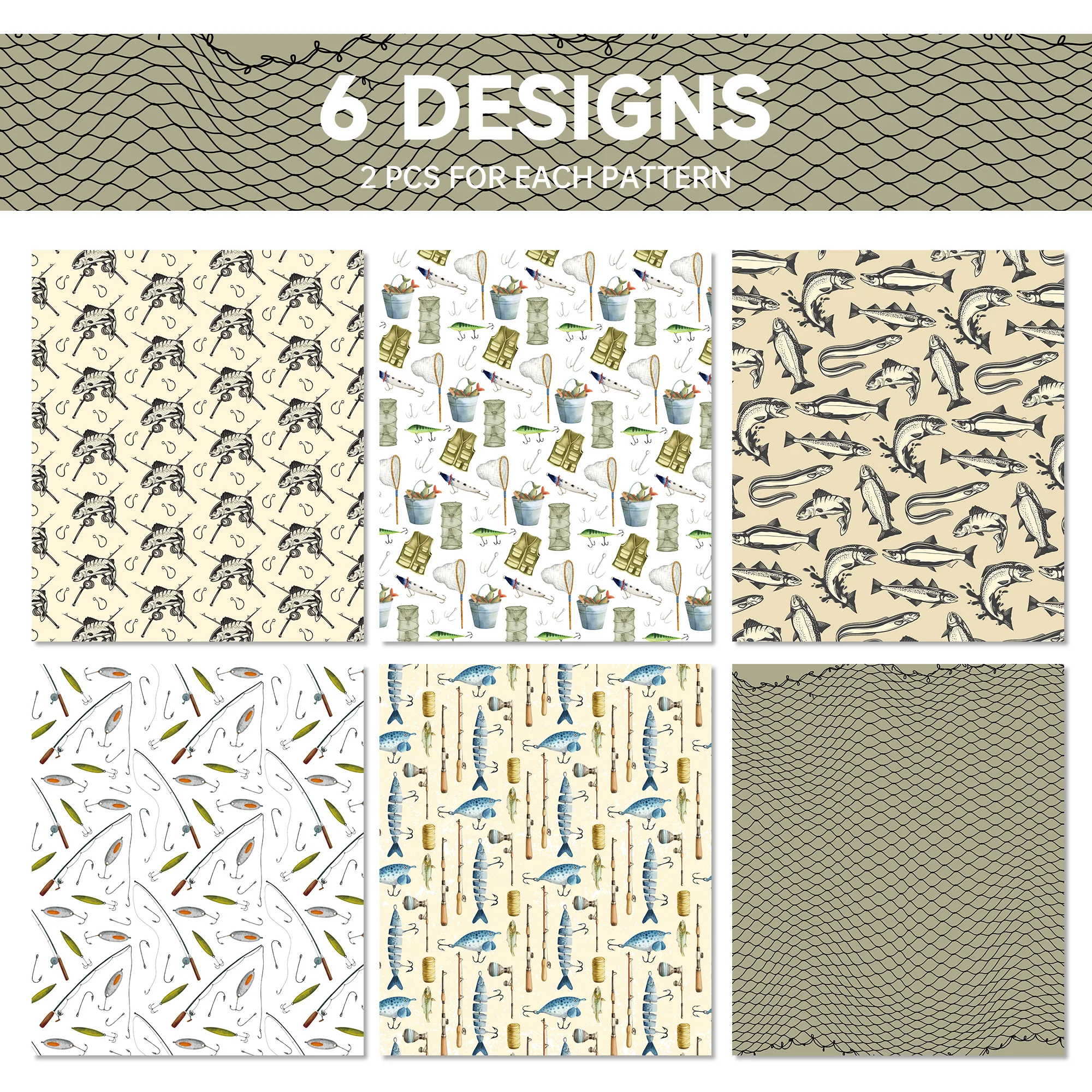 

Винтажная подарочная упаковка для рыбалки, оберточная бумага для рыбы с покрытием, тематическая бумага для рыбалки, декоративная упаковочная бумага для рыбалки для подарков, вечеринок