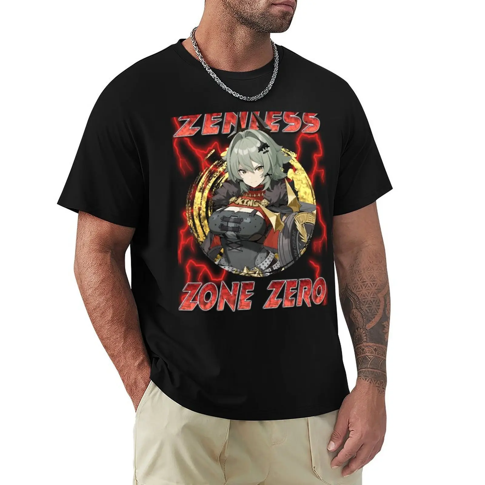 

Zenless Zone Zero - Caesar King T-Shirt summer shirt Short sleeve tee anime clothes shirts graphic tee men