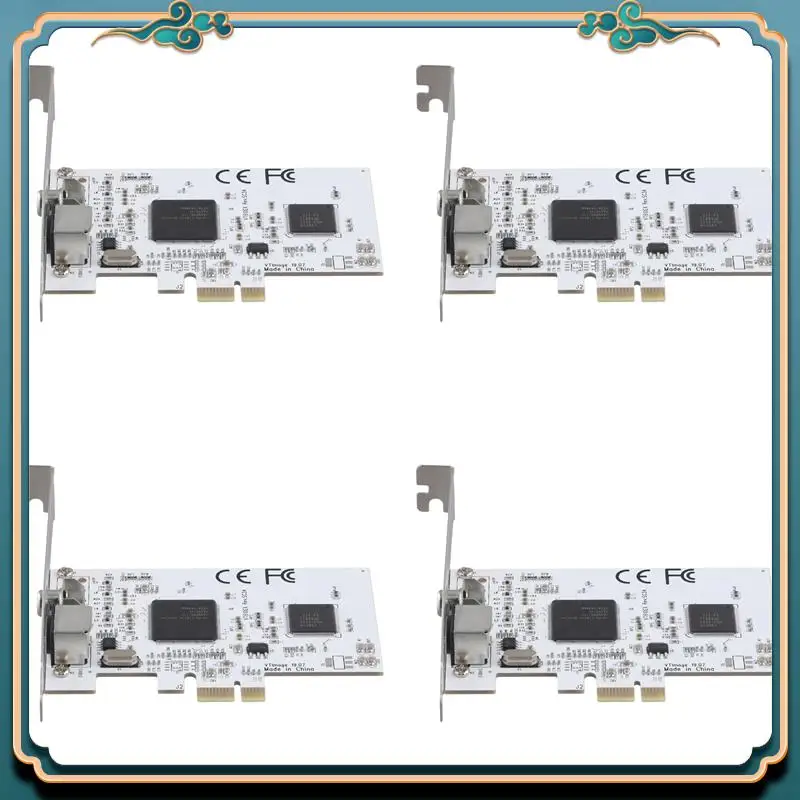 ABJG-4X PCIE Expansion Card PCIE To AV Surveillance HD 640X480 Resolution Video Capture Card Image Capture Card