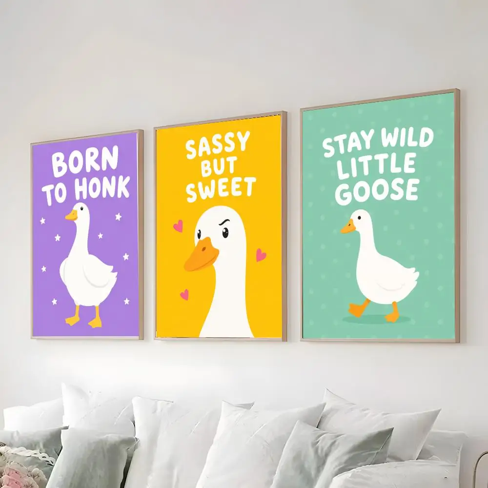 What The Duck Art Funny Poster Bedroom and living room posters, canvas paintings, wall art, home decoration