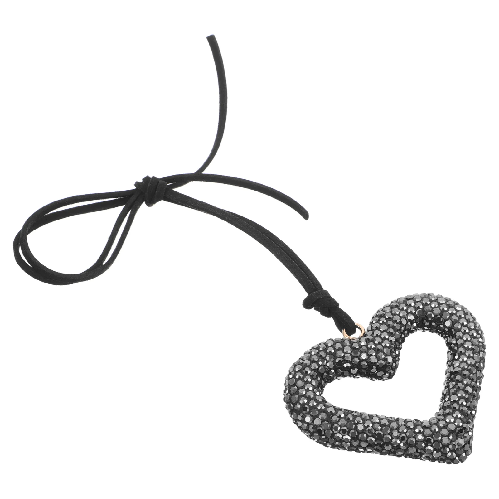 

Rearview Shaped Pendant Crystal Vehicle Bling Rhinestone Hanger Sparkling Charm Auto Ornament