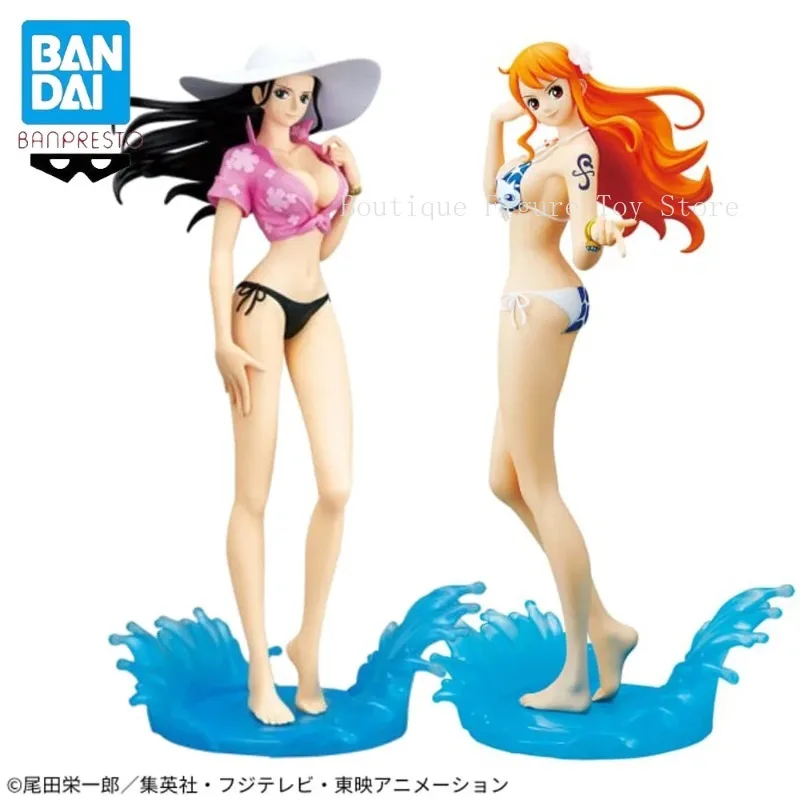 

In Stock Original Bandai BANPRESTO Glitter&Glamours Splash Style One Piece Nami Nico Robin Figure Anime Model Genuine Boxed Toys