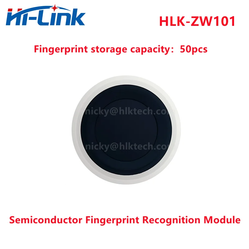 Free Ship Hi-Link 3.3V New Fingerprint Fast Recognition Module HLK-ZW101 Low Power Semi Fingerprint Sensor access control system