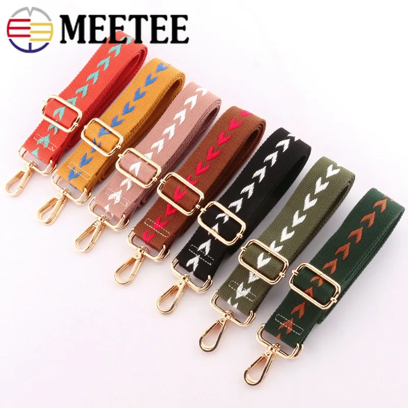 5Meters Meetee 38mm Polyester Cotton Jacquard Webbing Tapes Backpack Bag Strap Belt Ribbons DIY Garment Sewing Tape Bias Binding