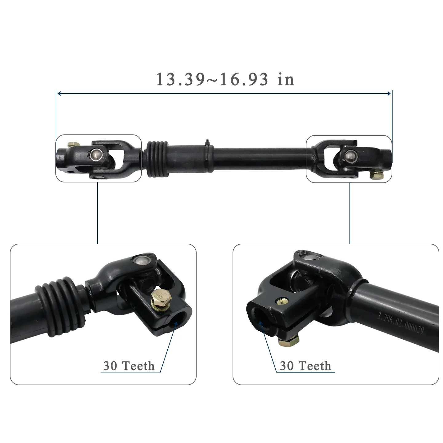 Golf Cart Accessories Universal Joint Assembly for Lv Tong A827 OEM 3.206.02.000029 Vehicle Parts