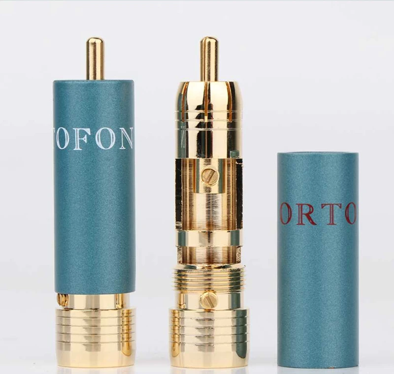 Altitude wind ORTOFON 24K gold-plated self-locking weld-free rca connector lotus plug RCA head