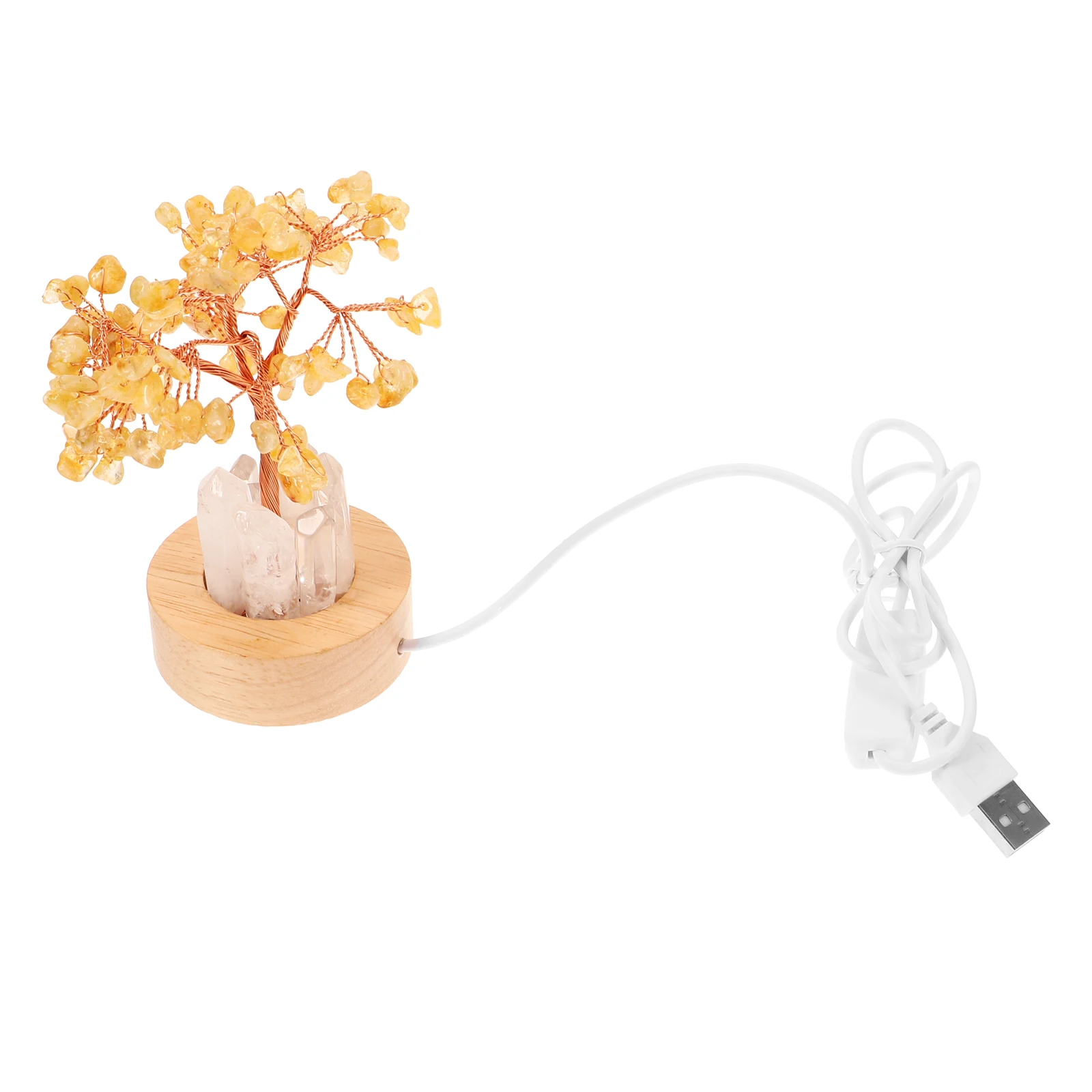 

Crystals Nightst Lamp Aesthetic Desk Lamps Small Table Bedroom Decorative Crystal Tree Night Lights for Spaces