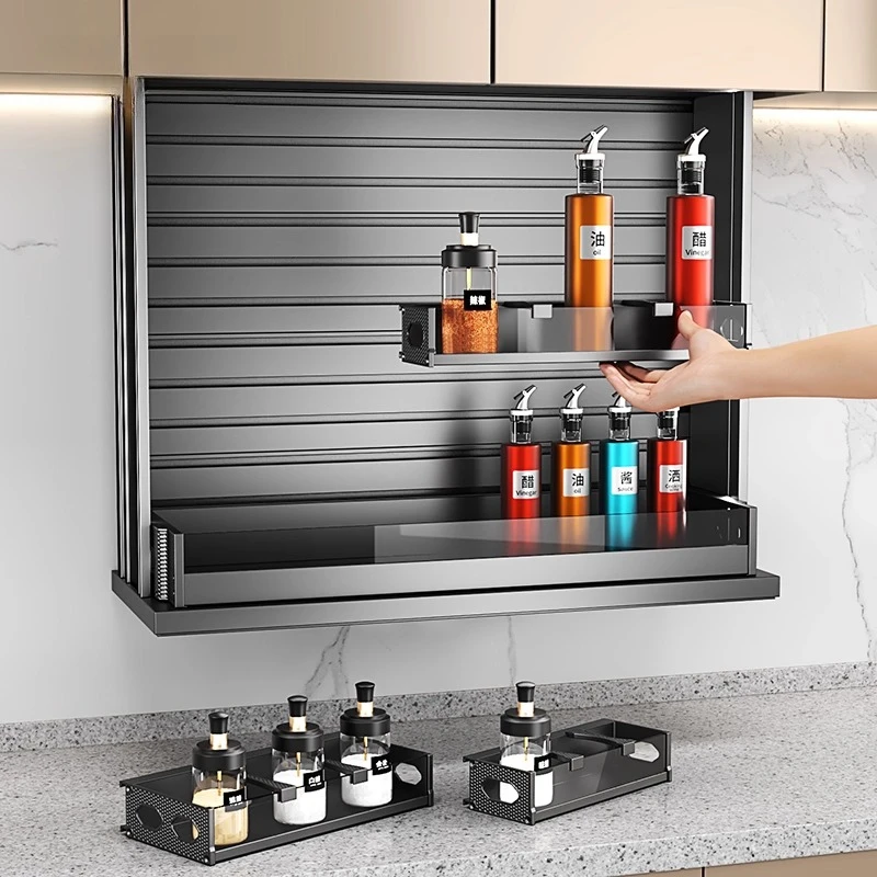 Carter Cabinet Smart Lift Kitchen All-Aluminum Hanging Cabinet Vertical Electric Lift Intelligent Voice-activated Touch Basket