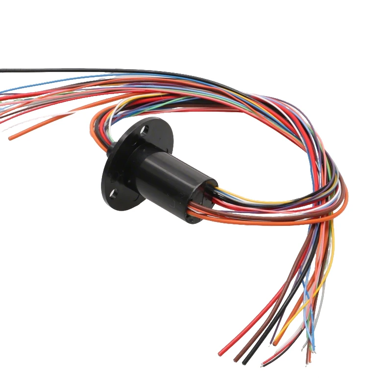 1PCS 4-Channel 10A Plus 12-Channel 2A Slip Ring Multi-Circuit Slipring 360° Rotary Electrical Connector for RC Tank/Car Model