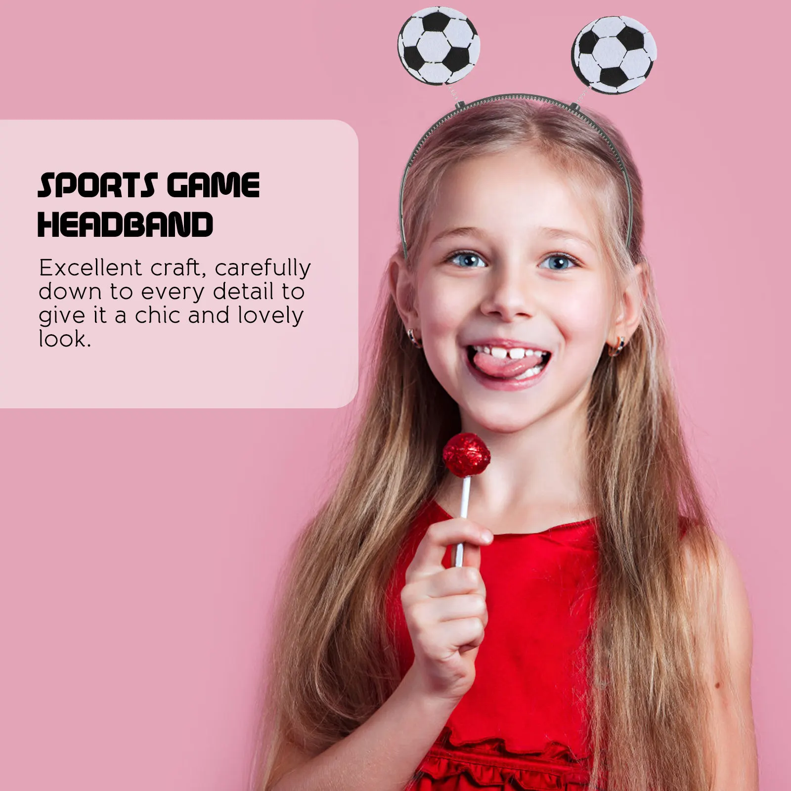 

3Pcs Soccer Headband Football Hairband Nonslip Sports Game Cheer Up Hairband Comfortable Fit for All Football Headband