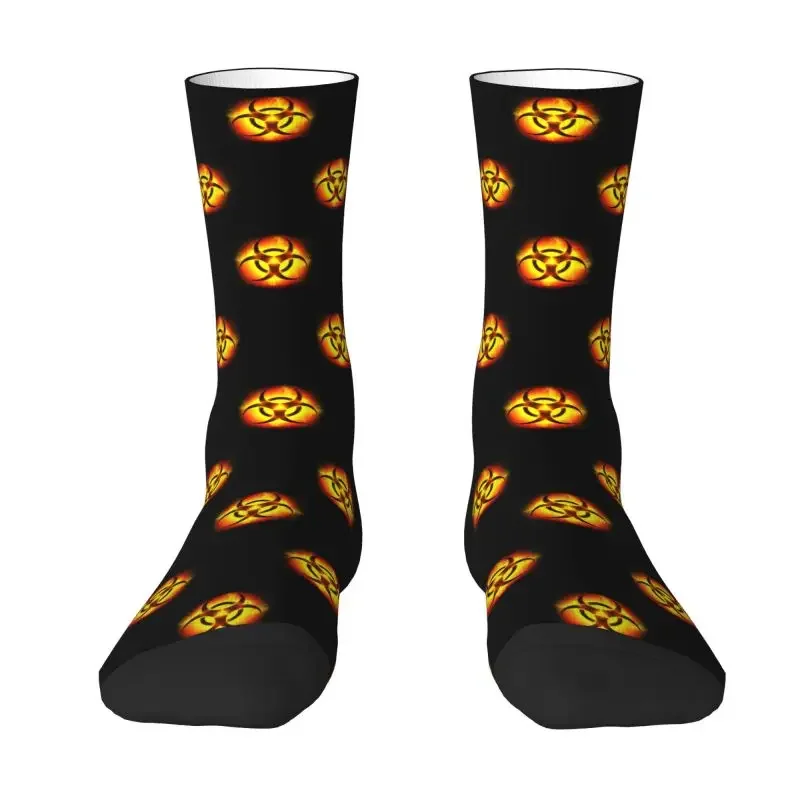 Kawaii Print Umbrella Corporation Socks for Women Men Stretchy Summer Autumn Winter Video Game Cosplay Crew Socks