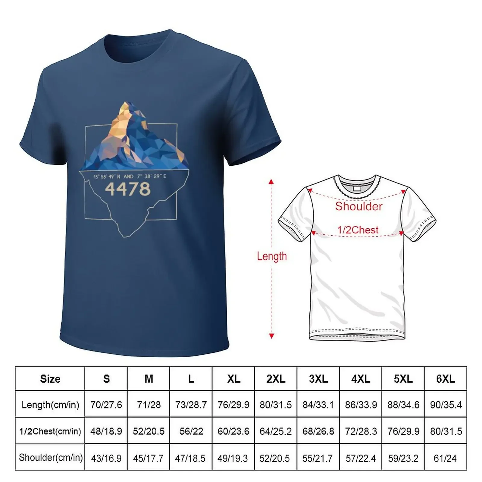 Matterhorn 4478 Zermatt Wallis Valais Switzerland Alps mountaineer mountaineer T-Shirt kawaii clothes mens big and tall t shirts