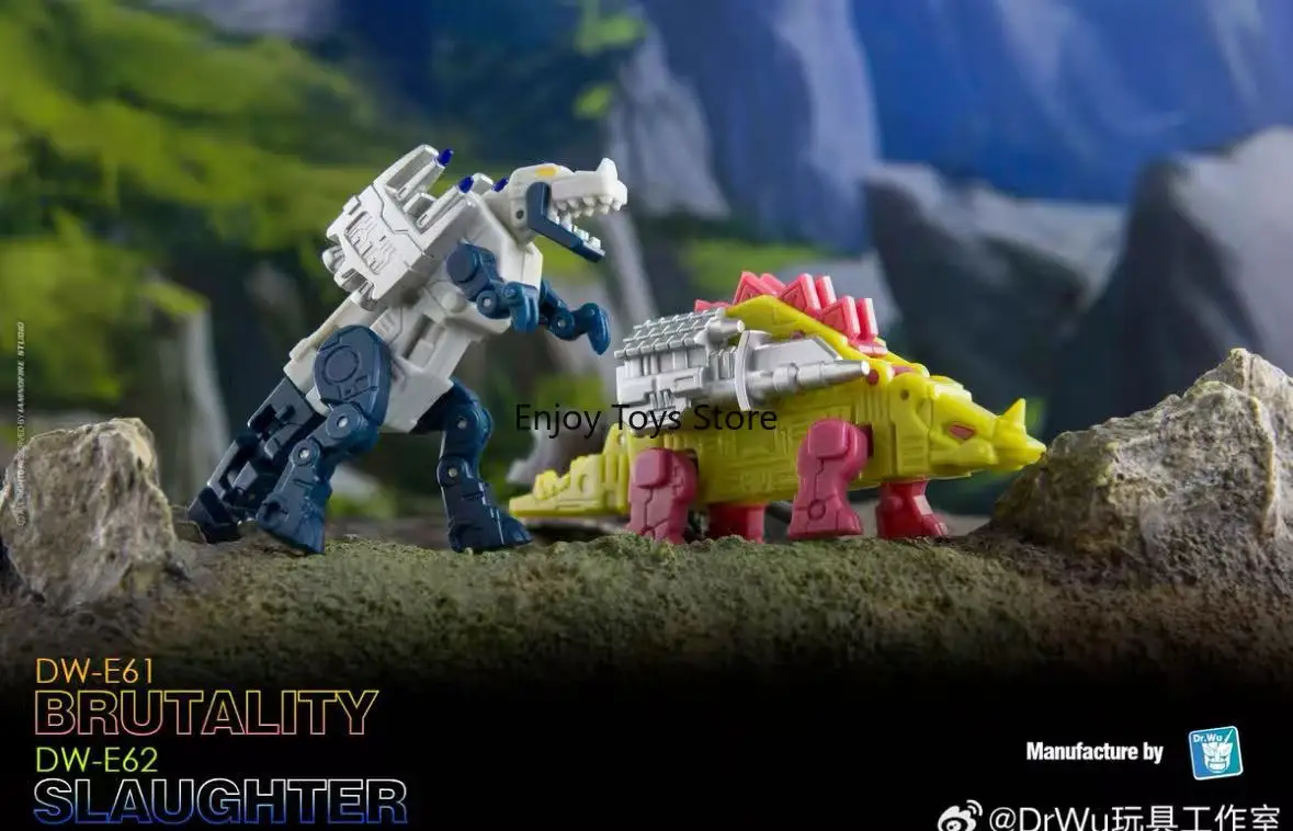 Op voorraad, originele Color Killing en Brutal Dinosaur Tape Set DW-E61/DW-E62 getransformeerd speelgoed