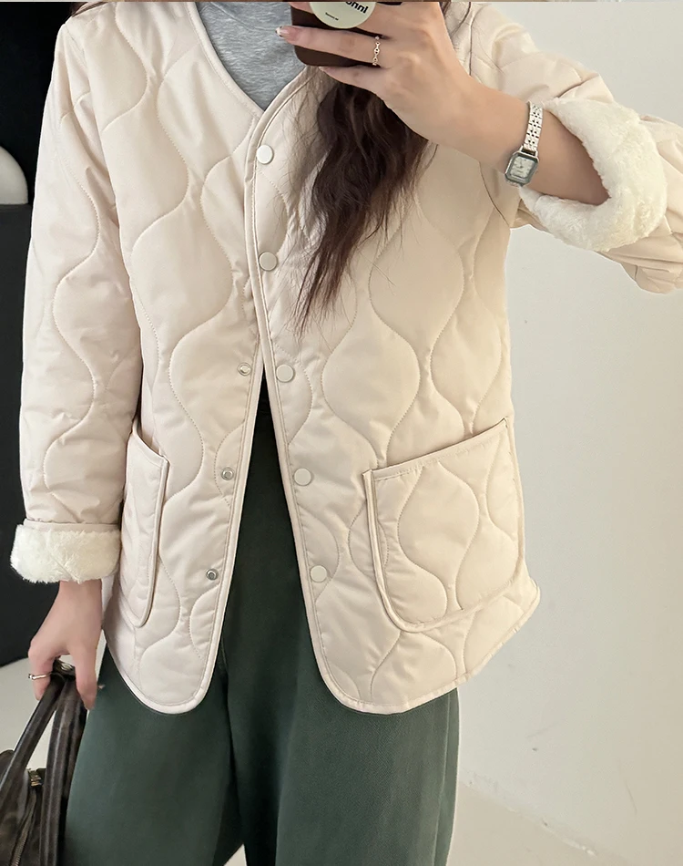 Parkas para mujer hasta la rodilla de invierno de poliamida rellenas de doble capa con múltiples bolsillos con cremallera funcional Techwear aislado senderismo Camping