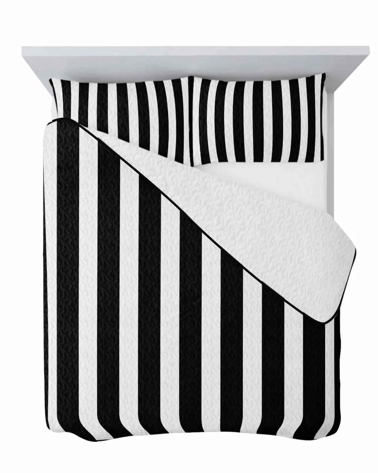 

Striped Black And White Summer Cooling Quilt Air Condition Blanket Comfortable Lightweight Bedroom Thin Quilt