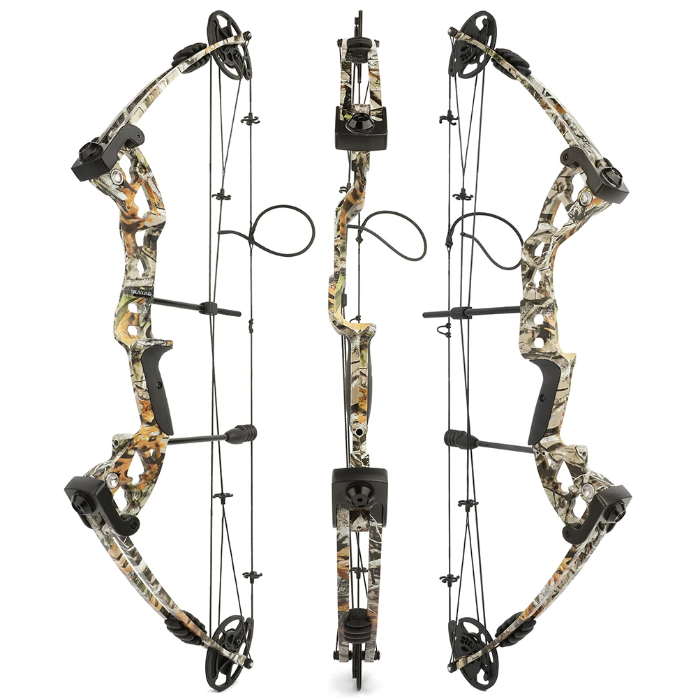 Archery Let-off 70% Compound Bow Fishing Arrow Set 30-55 LBS 310FPS Hunting Target Shooting Beginners Hunters Practice Sports view 6