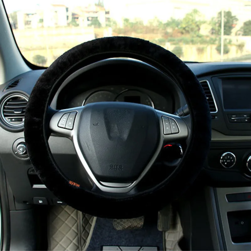 1pc Winter car steering wheel cover without gall