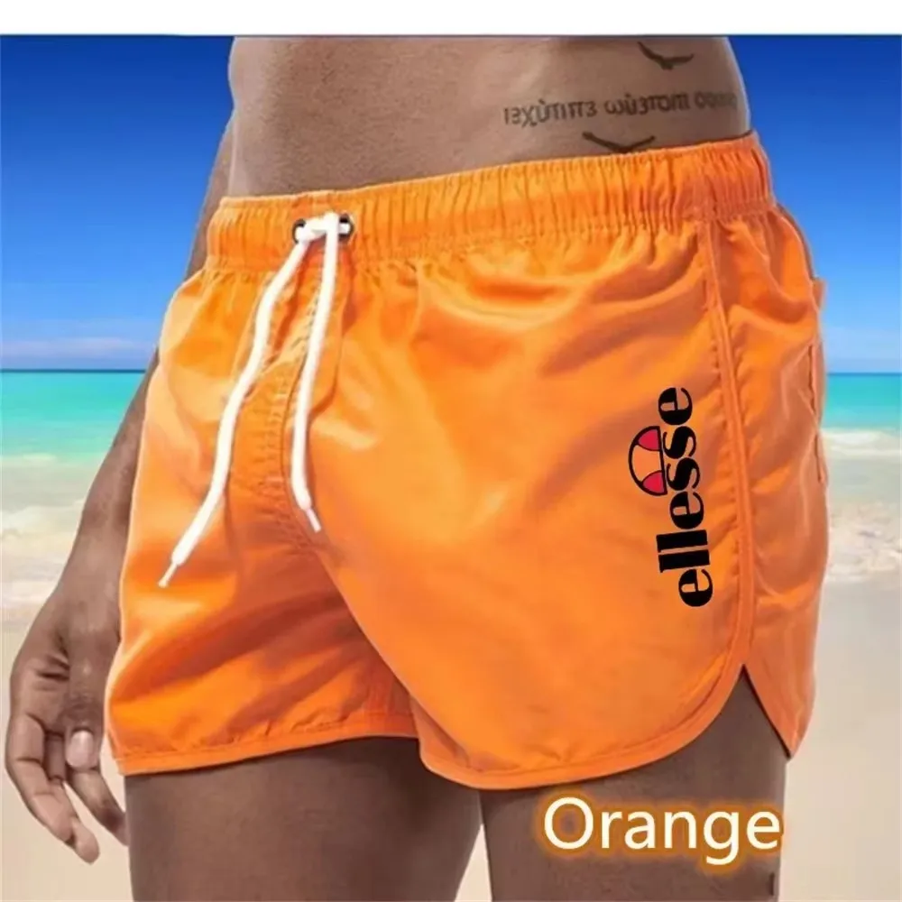 2024Men\'s Shorts Summer Swimwear Man Swimsuit Swimming Trunks Sexy Beach Shorts Surf Board Men\'s Clothing Pants