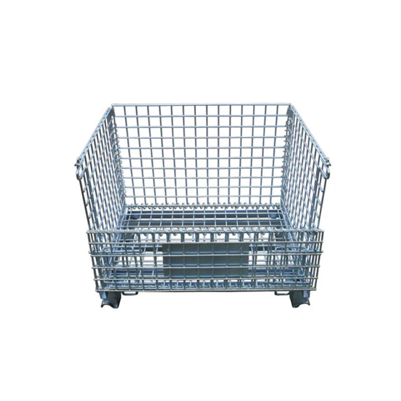 

Making large steel wire cage traction iron frame, storage turnover metal storage cage
